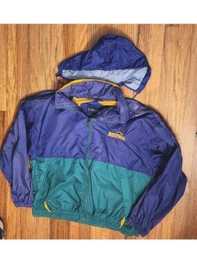 Daytona International Speedway Jacket Colorblock Fade 90s Y2K Wind Rain Vintage